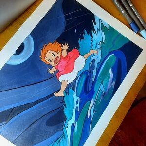 PONYO PAINTING ARTWORK 11X14